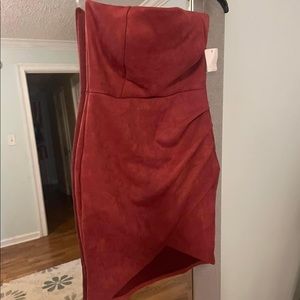 Suede dress